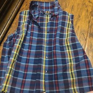 Madewell button down crop top